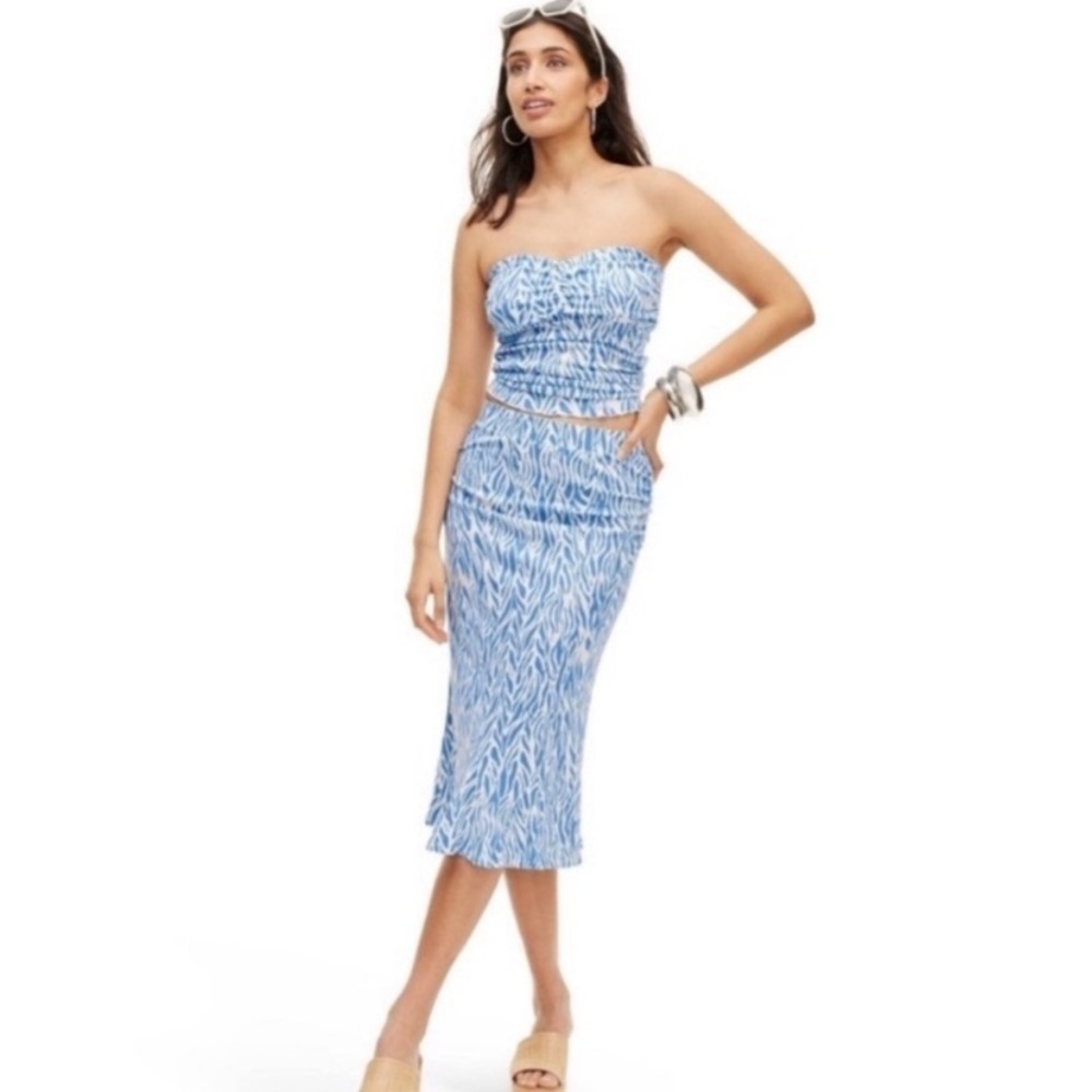 NWT Diane Von Furstenberg Target A-Line Sea Twig Skirt - Picture 1 of 9